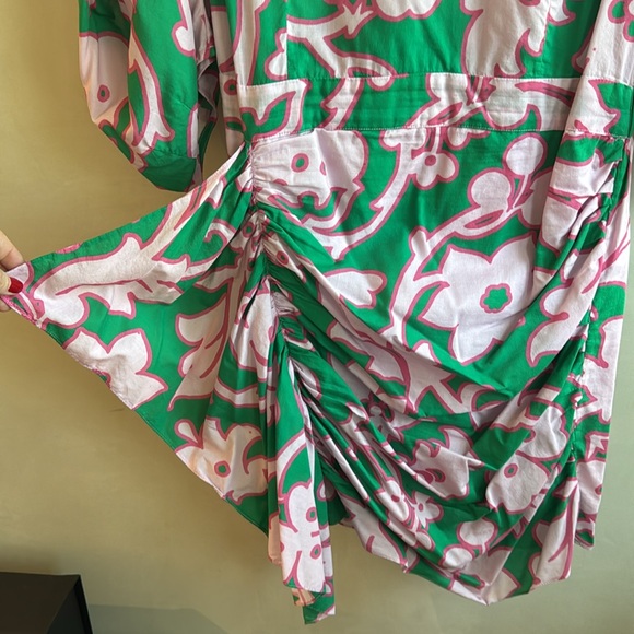 RHODE Pink and Green Floral Dress - Picture 3 of 6